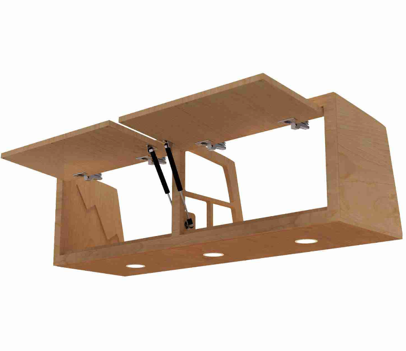 2002-2006 Dodge Sprinter Van Baltic Birch Upper Cabinets T1N 2002-2006 Sprinter Van Baltic Birch Upper Cabinets