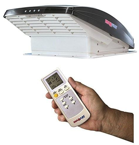 Conversion Van MaxxAir MaxxFan Deluxe RV Roof Vent Model 7500K Smoke With Remote Conversion Van MaxxAir MaxxFan Deluxe RV Roof Vent Model 7500K (Smoke, With Remote)